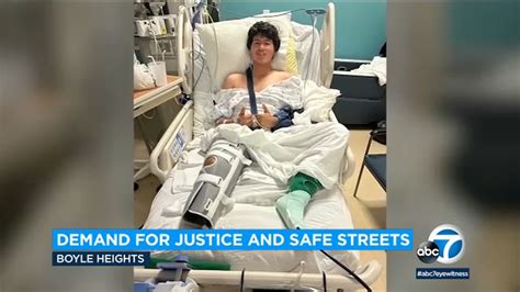LA county residents demand safer streets after boy loses leg in hit-and-run crash